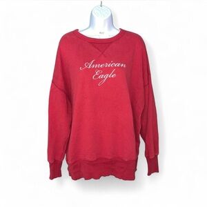 American Eagle Outfitters Deep Red Pullover